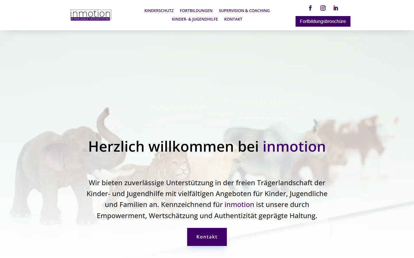 Startseite von inmotion Beratung